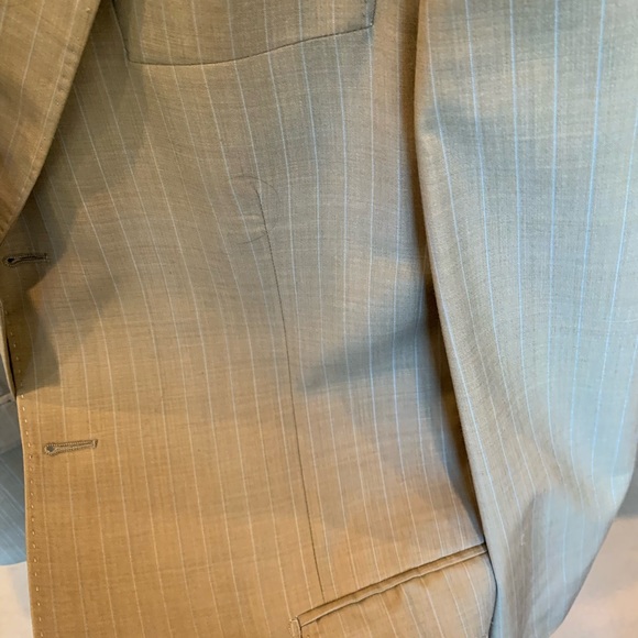 Italian Suit 42L 38 pants wool - Picture 7 of 13